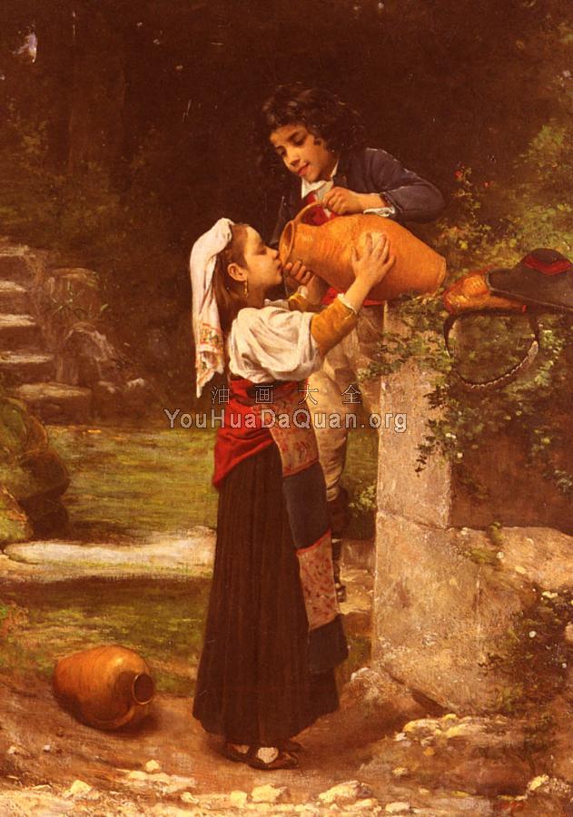 At The Spring - 查尔斯·维克托·蒂里翁